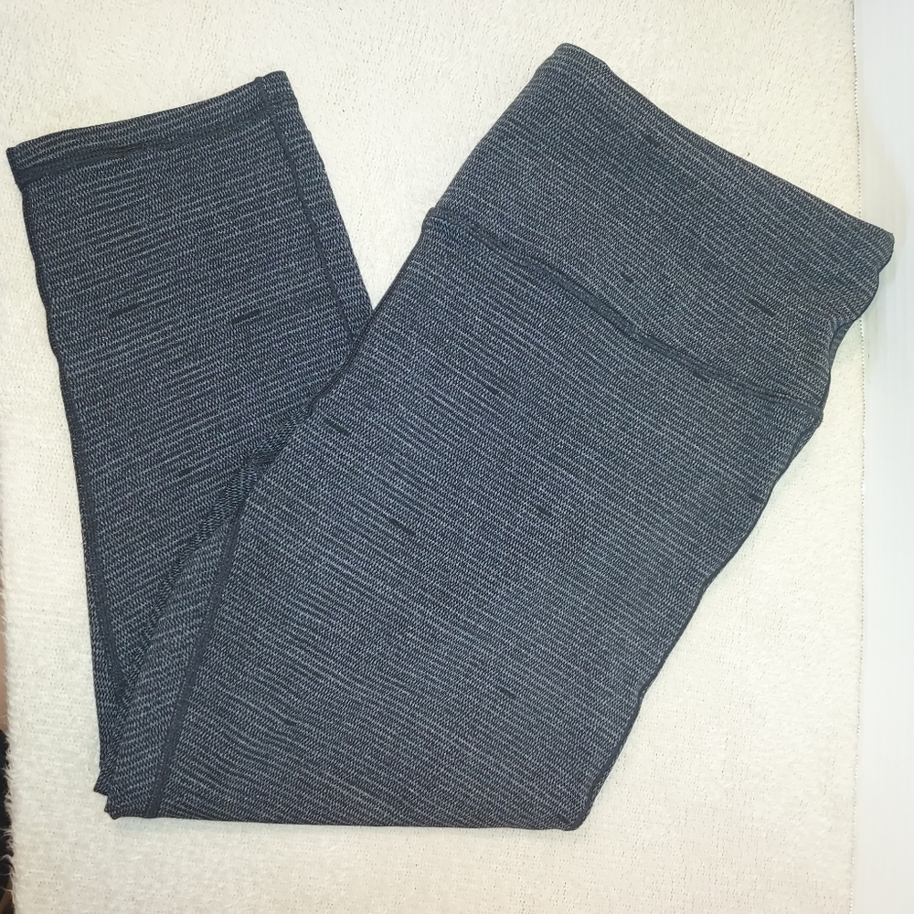 Prana Yoga Capri Workout Black/gray Pants size XL